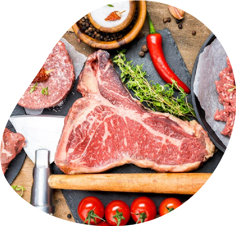meat with tomatoes and chili meat with tomatoes and chili